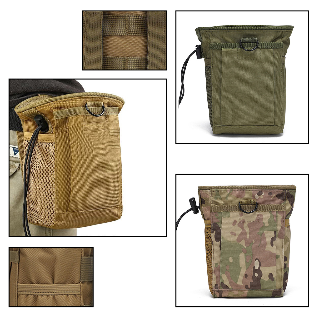 Camouflage Hunting Jacket - Tas MOLLE kamuflase 3-5L rompi tas