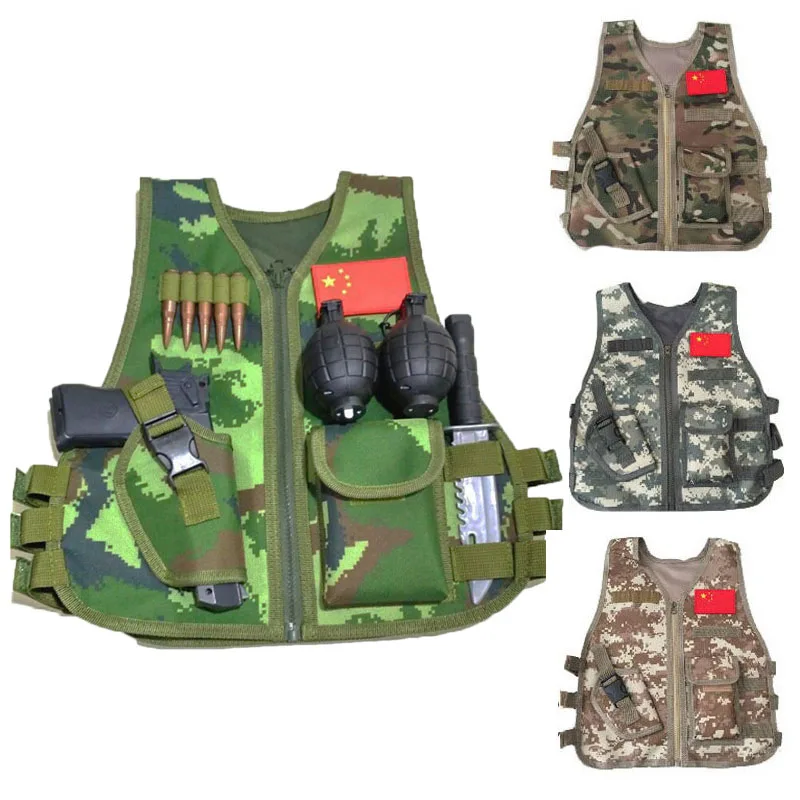 Camouflage Hunting Jacket - Rompi Penembak Jitu Kamuflase Anak-anak Pakaian