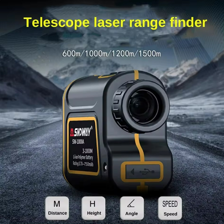 Rangefinder Laser Hunting - Teleskop Laser, pengukur jarak 600m 1000m