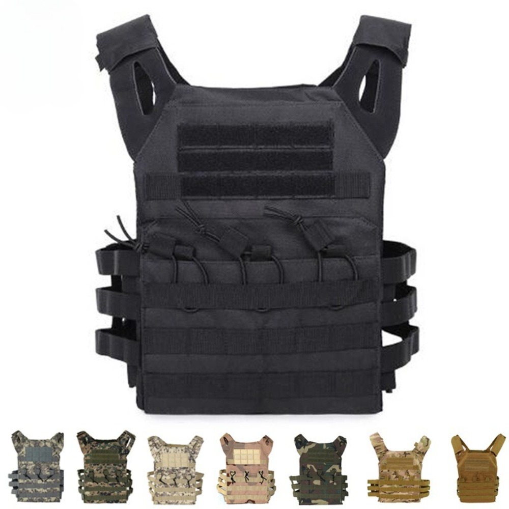 Camouflage Hunting Jacket - Rompi Taktis Nylon MOLLE Carrier untuk