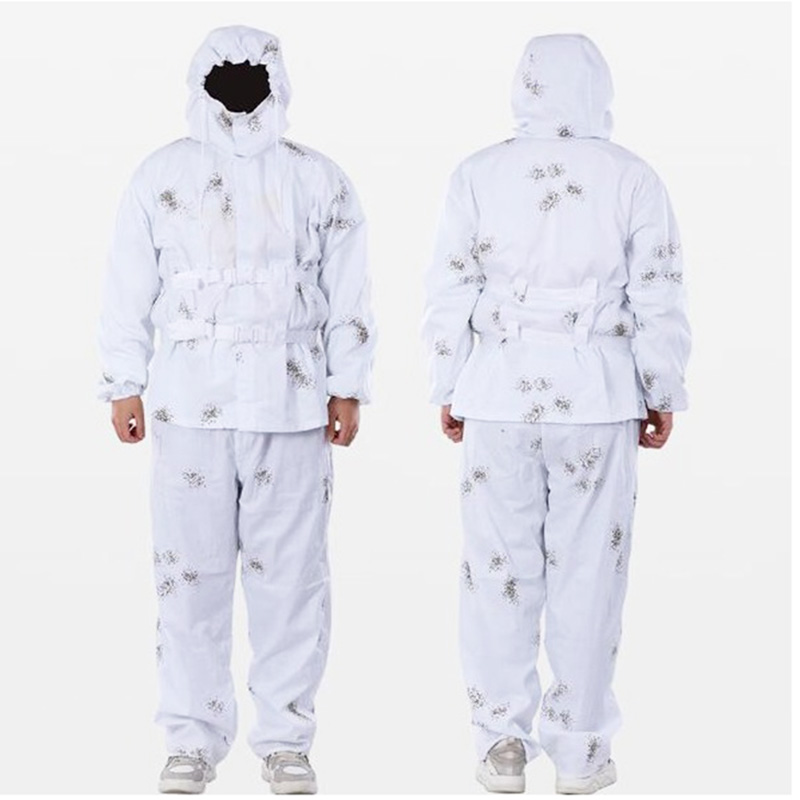 Camouflage Hunting Jacket - Setelan Pakaian Kamuflase Tactical White Snow