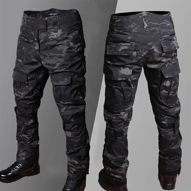 Outdoor Hunting Overalls - Celana tempur kamuflase taktis pria, celana