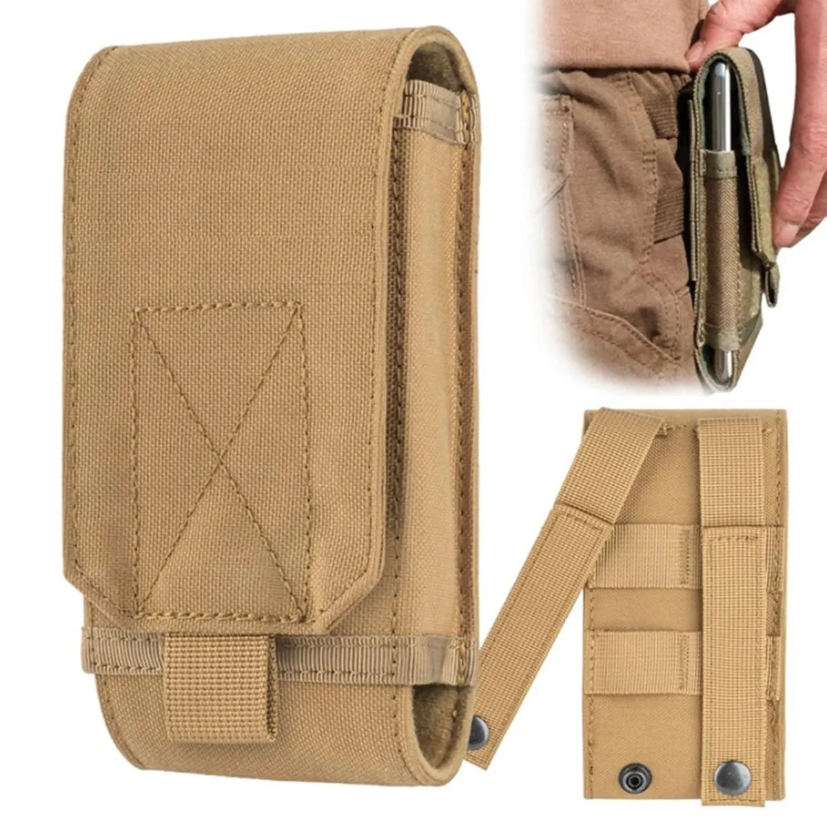 Outdoor Hunting Packs - Kantong Laser Molle Taktis untuk Ponsel,