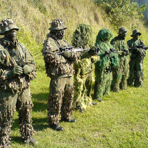 Sniper CS Bionic Kamuflase Pak - Ghillie Suit Woodland ulasan dan harga