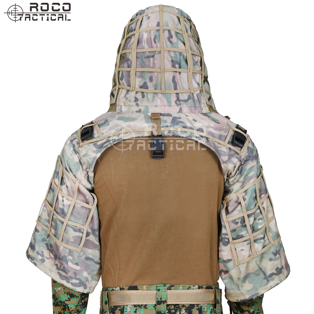 ROCOTACTICAL Militer Sniper Gh - Ghillie Suit Woodland ulasan dan harga