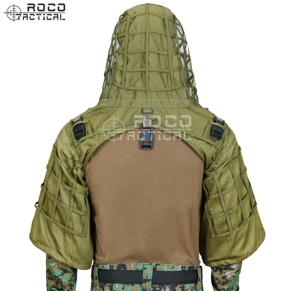 ROCOTACTICAL Militer Sniper Gh - Ghillie Suit Woodland ulasan dan harga