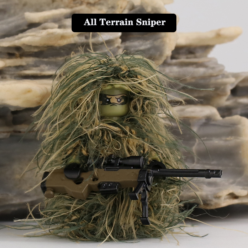 Seri Militer Figur Tentara Blo - Ghillie Suit Woodland ulasan dan harga
