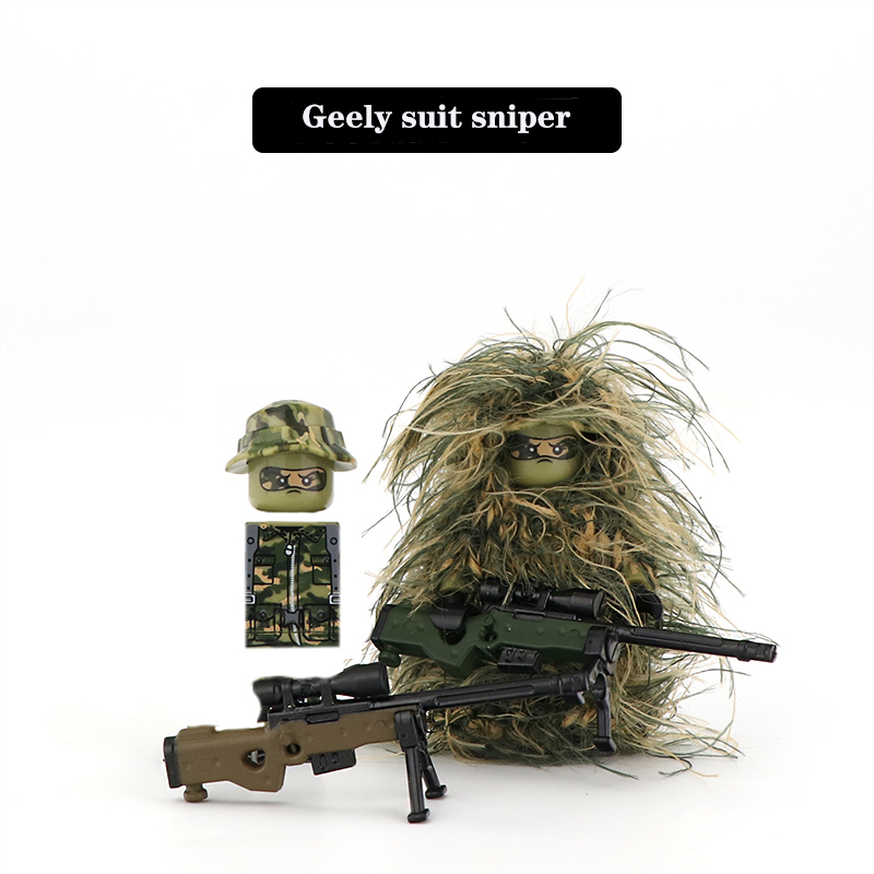 Seri Militer Figur Tentara Blo - Ghillie Suit Woodland ulasan dan harga