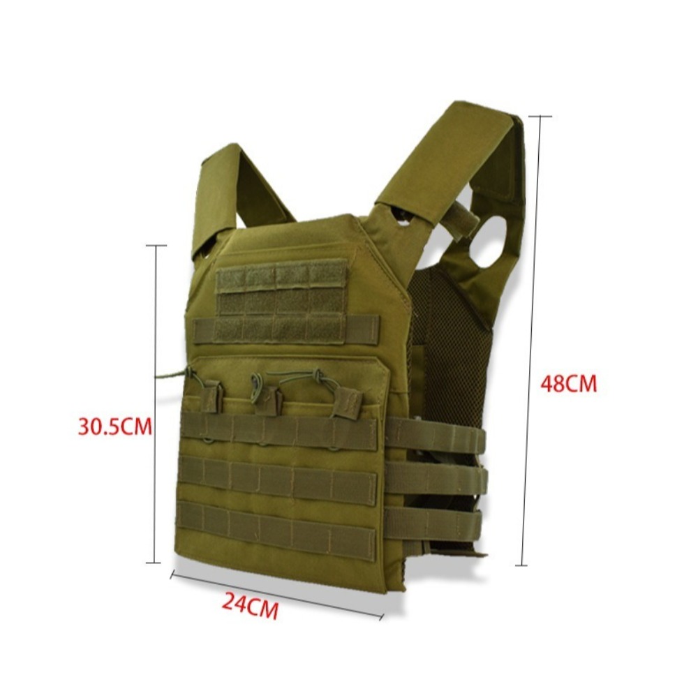 Rompi Taktis Nylon MOLLE Carri - Camouflage Hunting Jacket ulasan dan harga