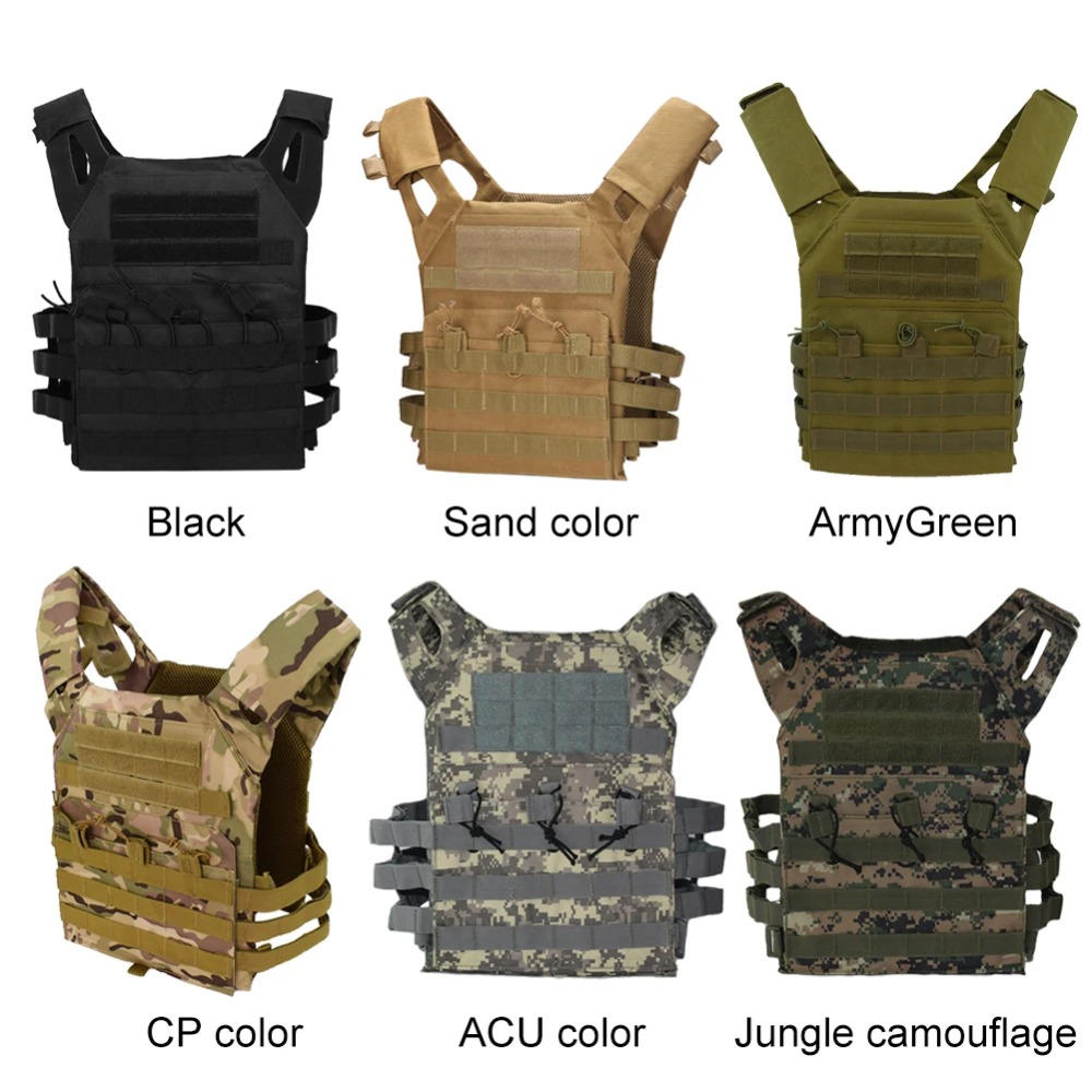 Rompi Taktis Nylon MOLLE Carri - Camouflage Hunting Jacket ulasan dan harga