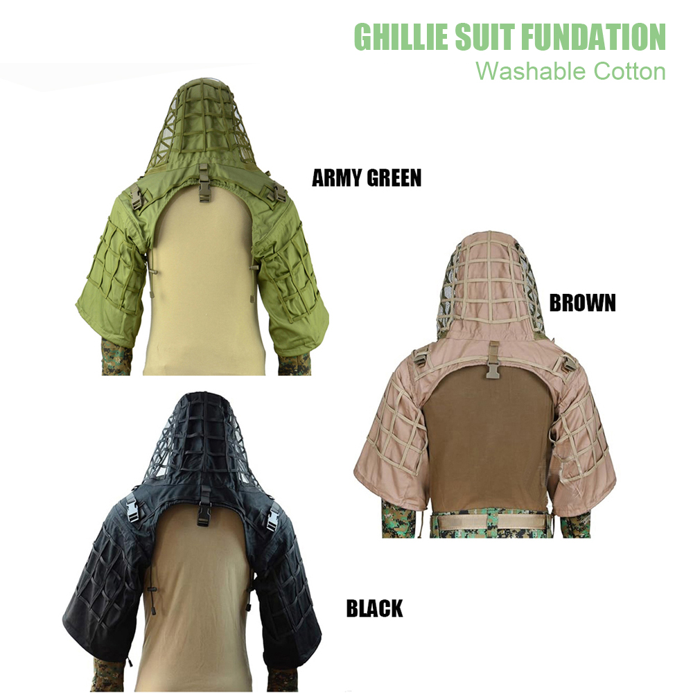 Ghillie Suit Foundation, Ghill - Ghillie Suit Woodland ulasan dan harga