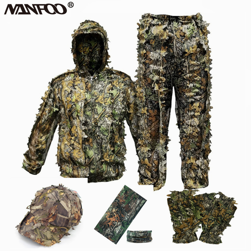Pakaian kamuflase daun 3D dewa - Ghillie Suit Woodland ulasan dan harga