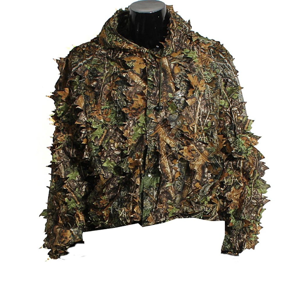Pakaian kamuflase daun 3D dewa - Ghillie Suit Woodland ulasan dan harga