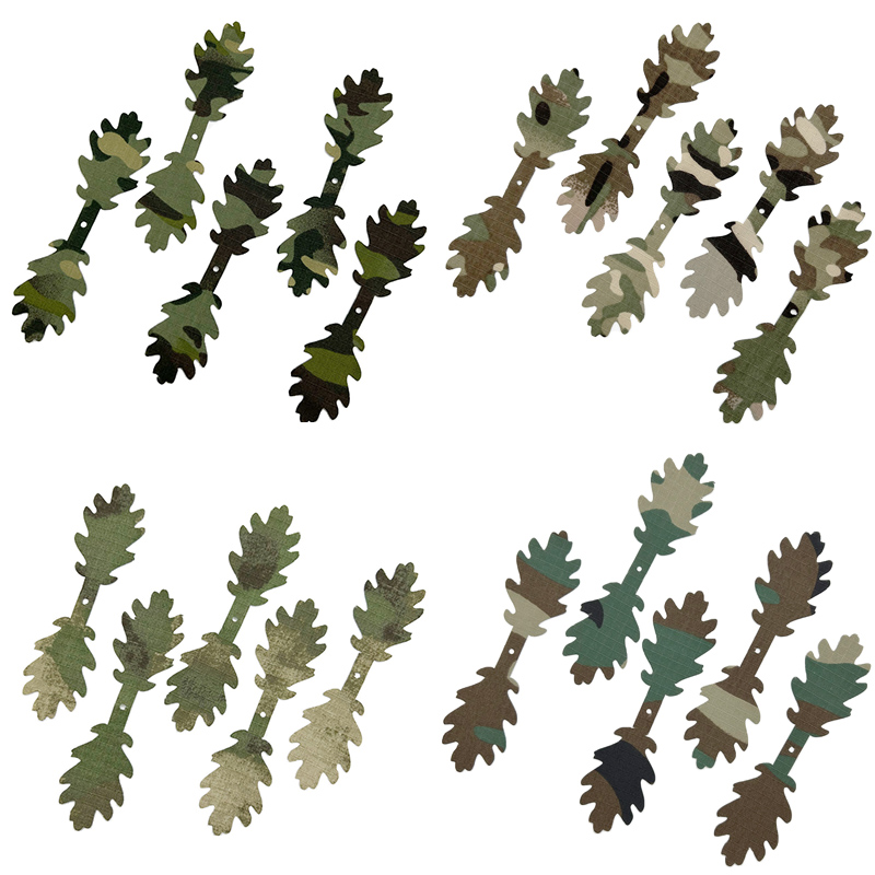 5 Buah/Set Strip Kamuflase 3D  - Ghillie Suit Woodland ulasan dan harga