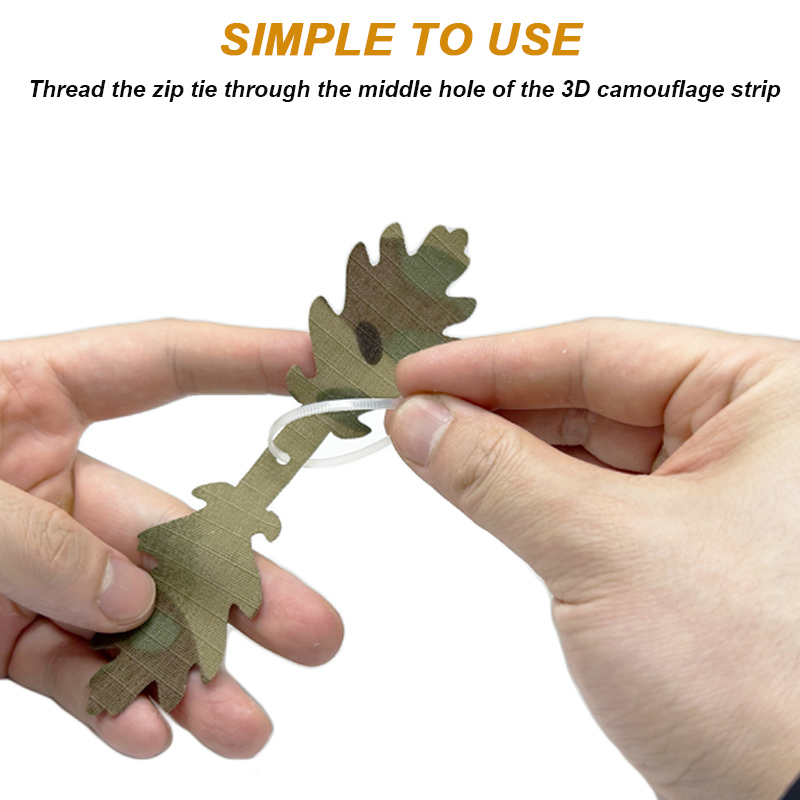 5 Buah/Set Strip Kamuflase 3D  - Ghillie Suit Woodland ulasan dan harga