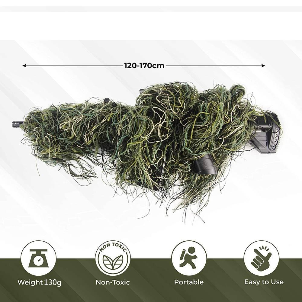 GUGULUZA Penutup Senapan Snipe - Ghillie Suit Woodland ulasan dan harga