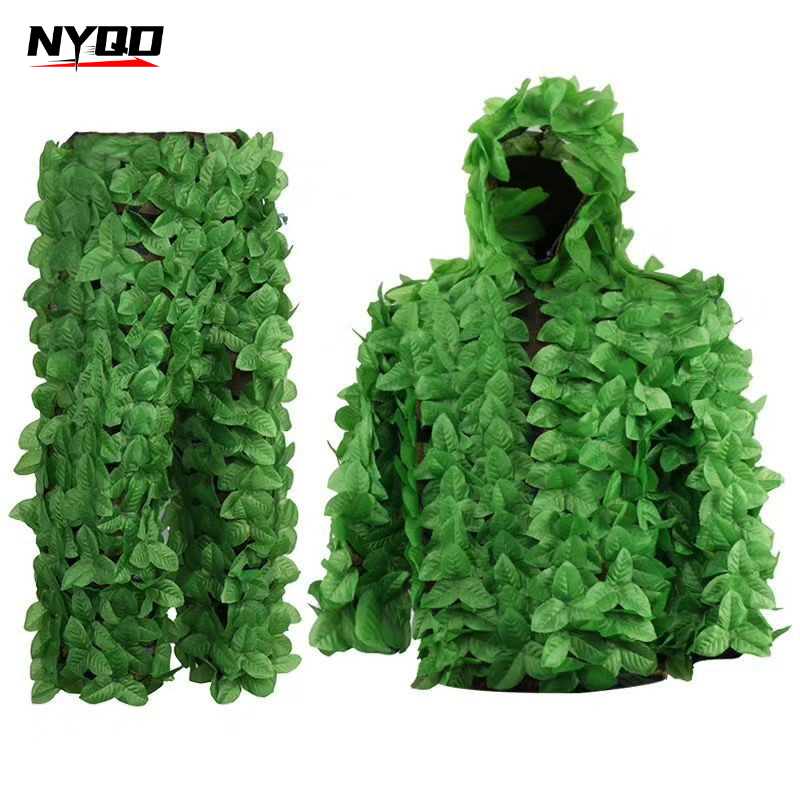 Pakaian Kamuflase Berburu 3D L - Ghillie Suit Woodland ulasan dan harga