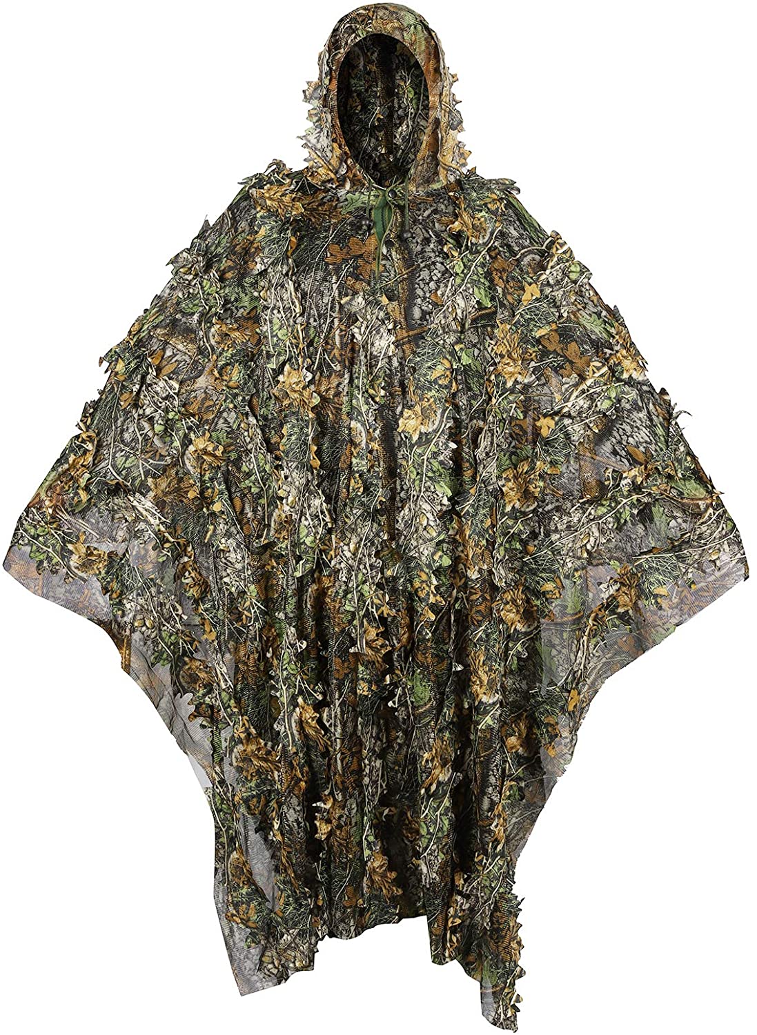 Kamuflase Ghillie Poncho 3D da - Ghillie Suit Woodland ulasan dan harga