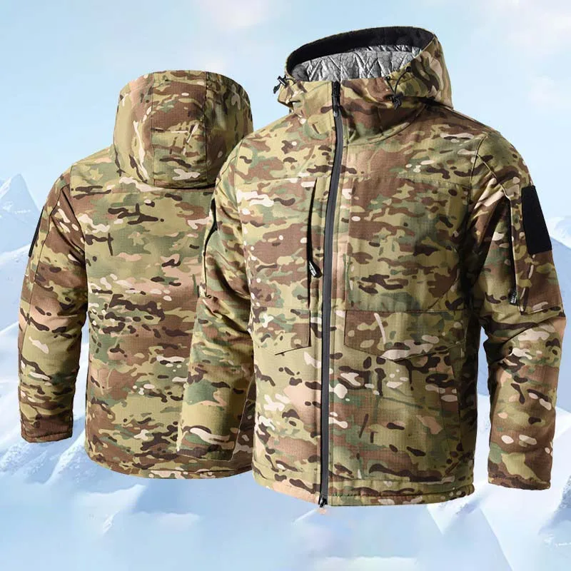 Jaket Taktis Pria Musim Dingin - Camouflage Hunting Jacket ulasan dan harga