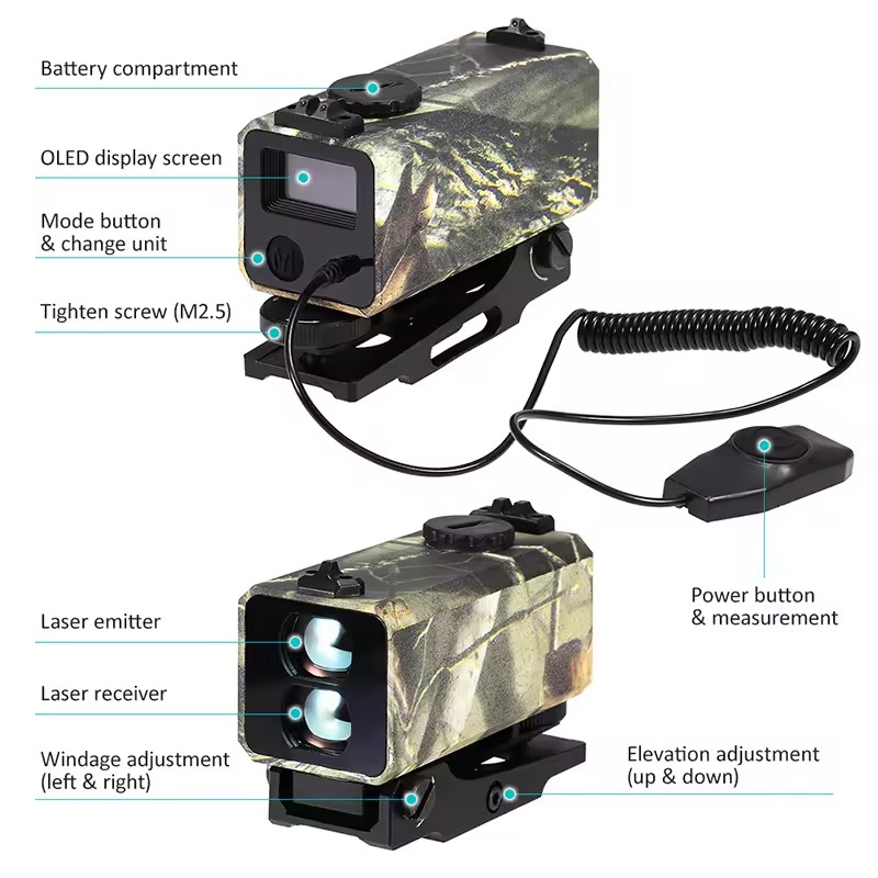 Pencari jarak otomatis Laser M - Rangefinder Laser Hunting ulasan dan harga