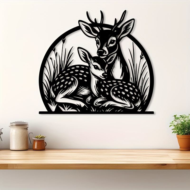 Seni Dinding Rusa Besi Rustic  - Hunting Outdoor Brand ulasan dan harga