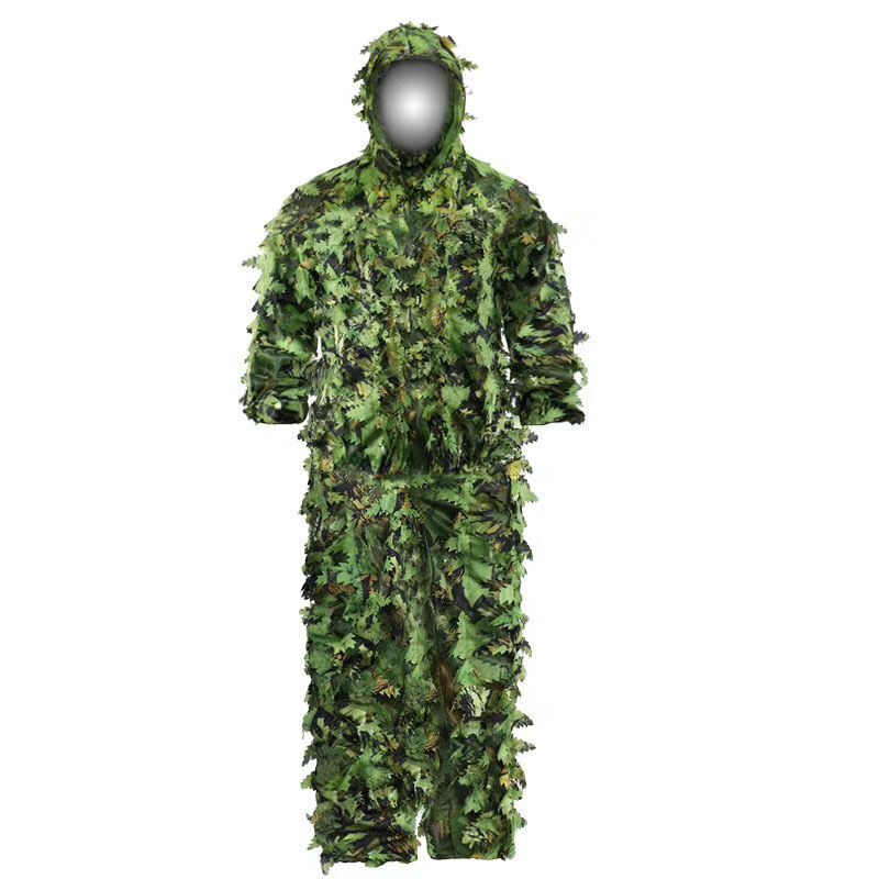 Setelan kamuflase daun bionik  - Ghillie Suit Woodland ulasan dan harga
