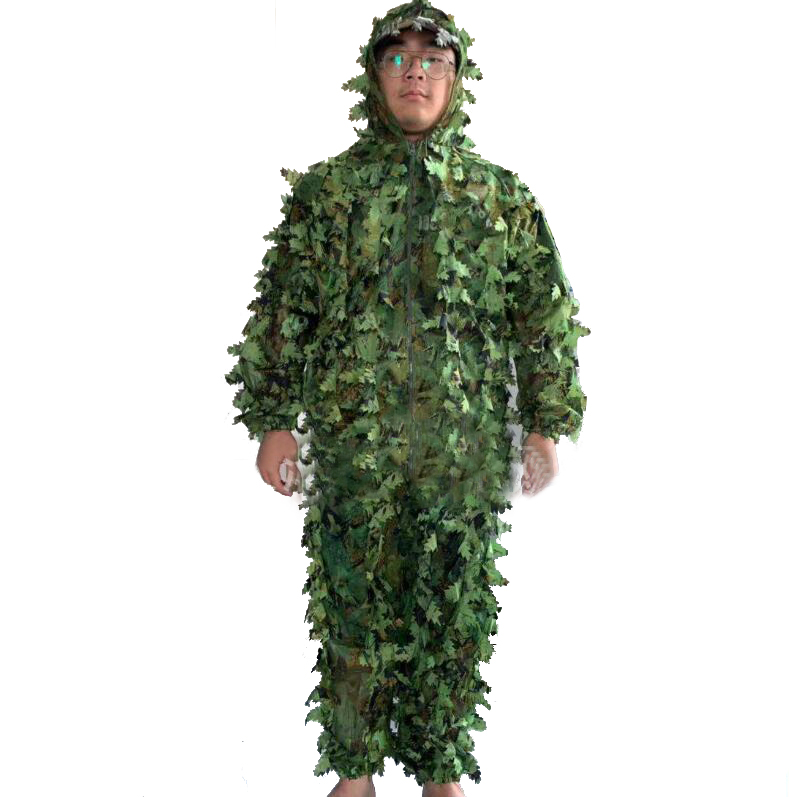 Setelan kamuflase daun bionik  - Ghillie Suit Woodland ulasan dan harga