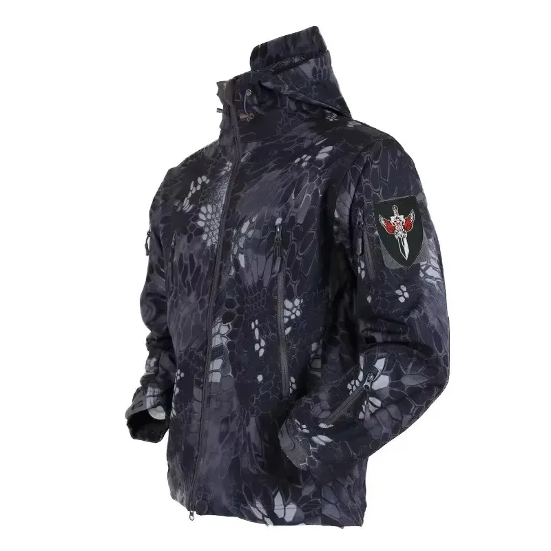 5XL 6XL CP Kamuflase Soft Shel - Camouflage Hunting Jacket ulasan dan harga