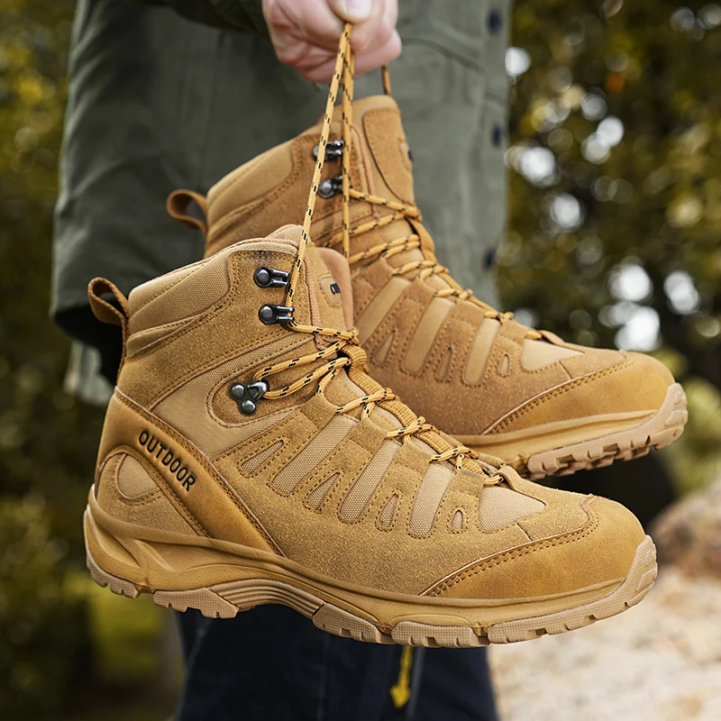 Sepatu Bot Kulit Pria Berkuali - Hunting Outdoor Brand ulasan dan harga