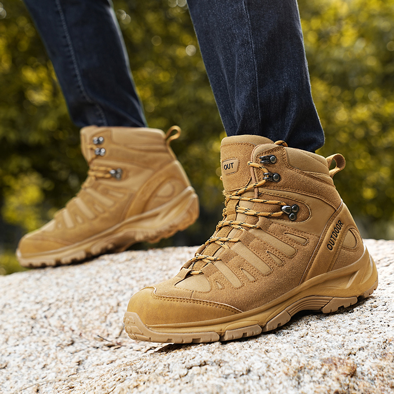 Sepatu Bot Kulit Pria Berkuali - Hunting Outdoor Brand ulasan dan harga