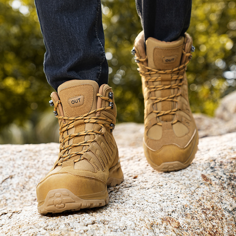 Sepatu Bot Kulit Pria Berkuali - Hunting Outdoor Brand ulasan dan harga